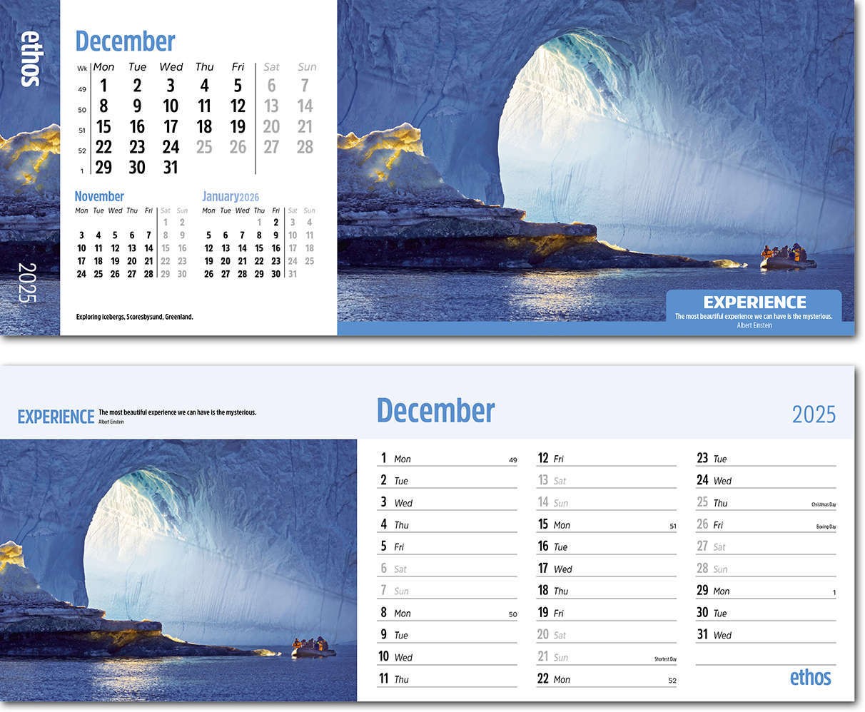 Ethos Desk Calendar