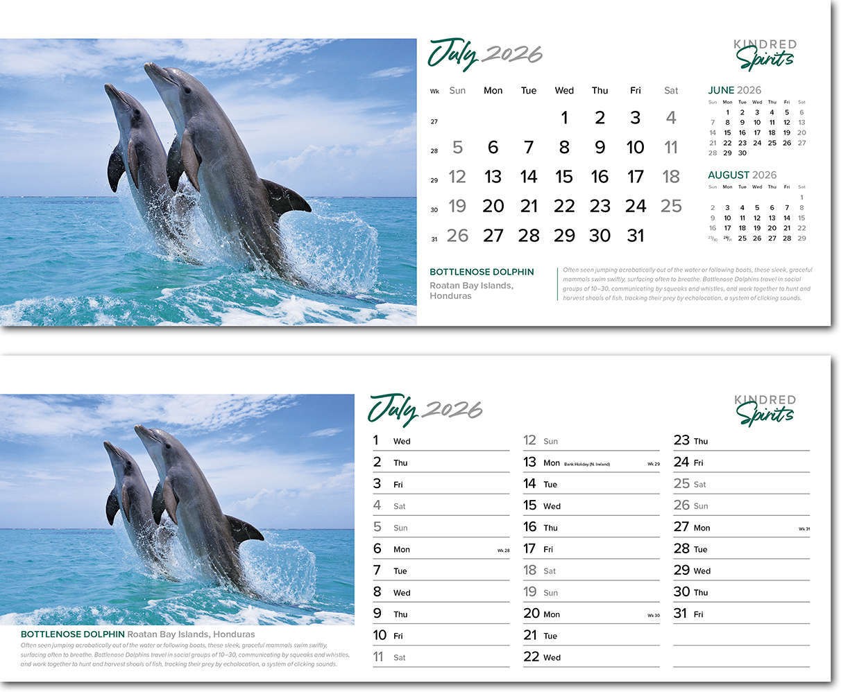 Kindred Spirits Task Station Desk Calendar