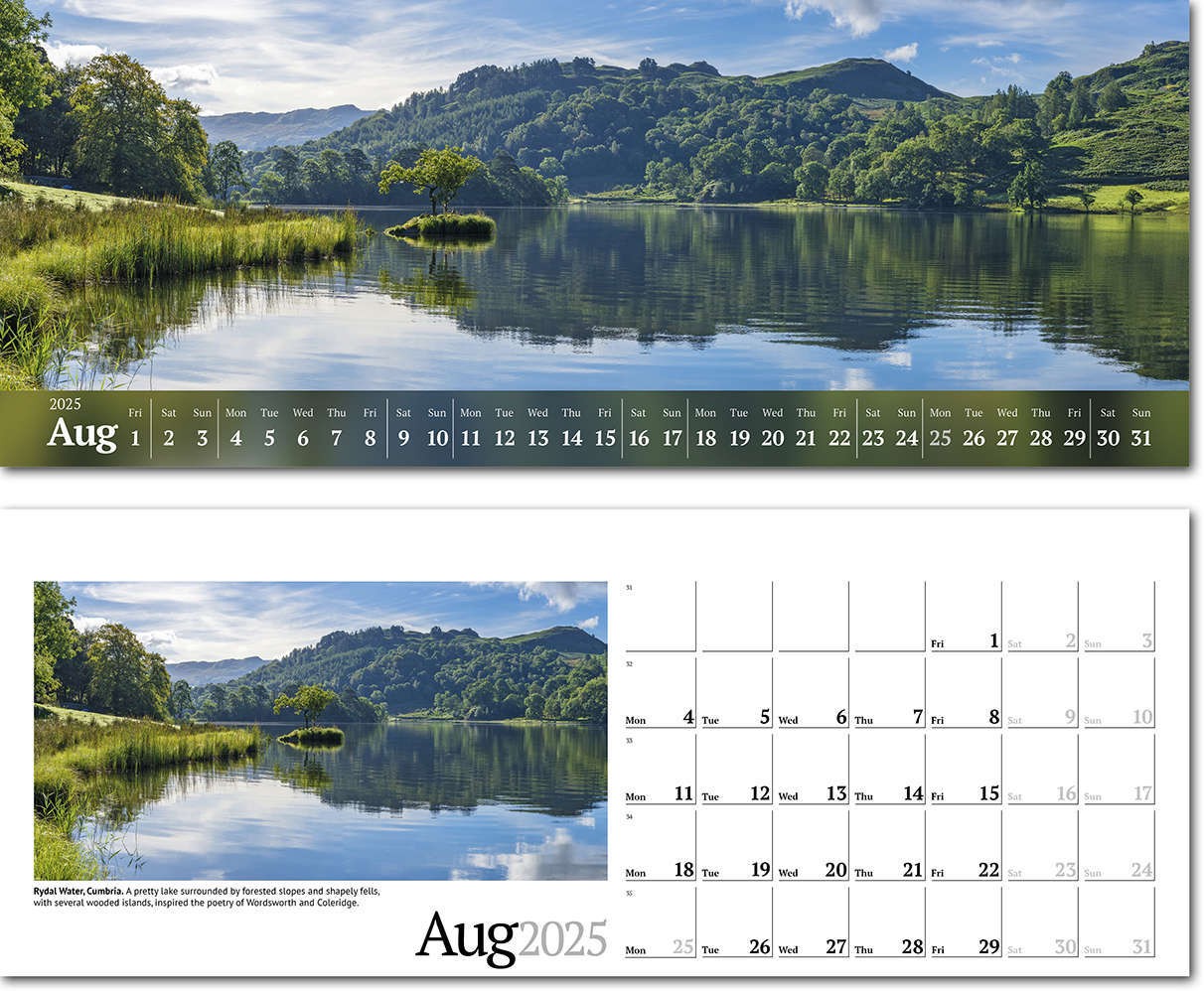 Wild Britain Note Station Desk Calendar 