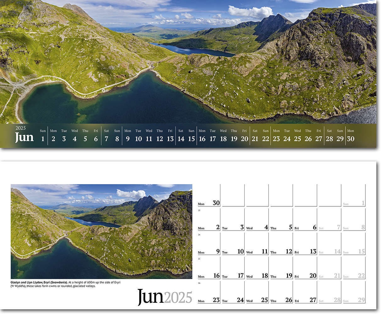 Wild Britain Premium Lined Easel Desk Calendar