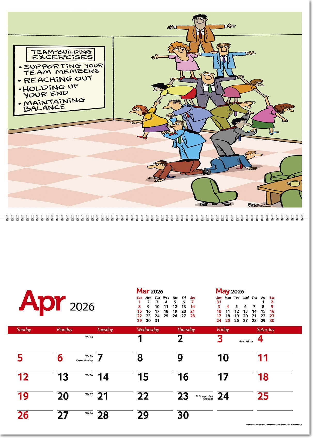 Working Wind-Ups Postage Saver Calendar