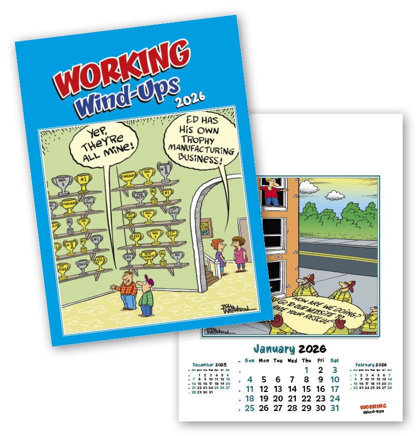 Working Wind-Ups Wall Calendar