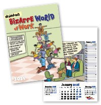 Bizarre World of Work Wall Calendar