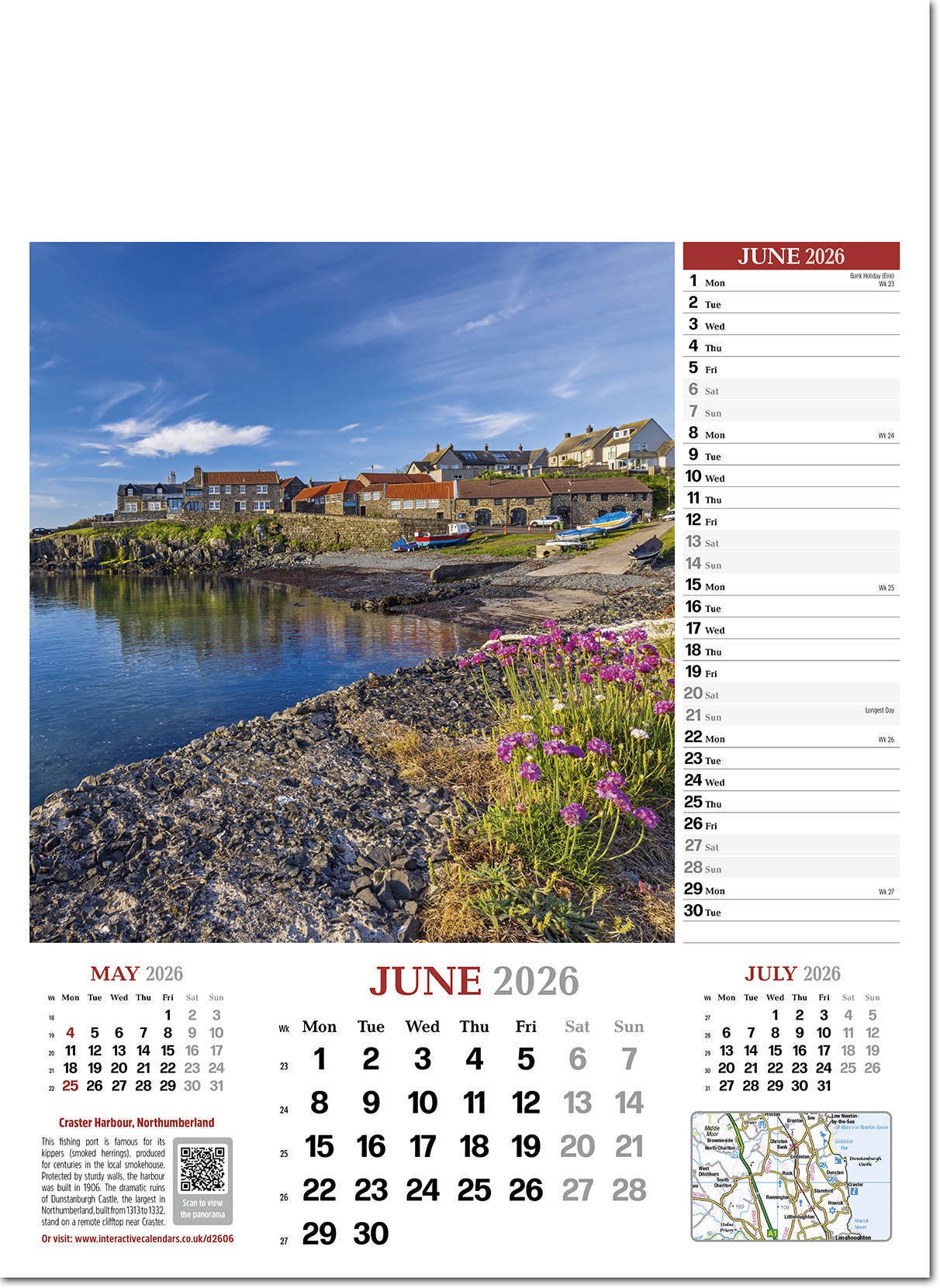 Discover Britain Wall Calendar