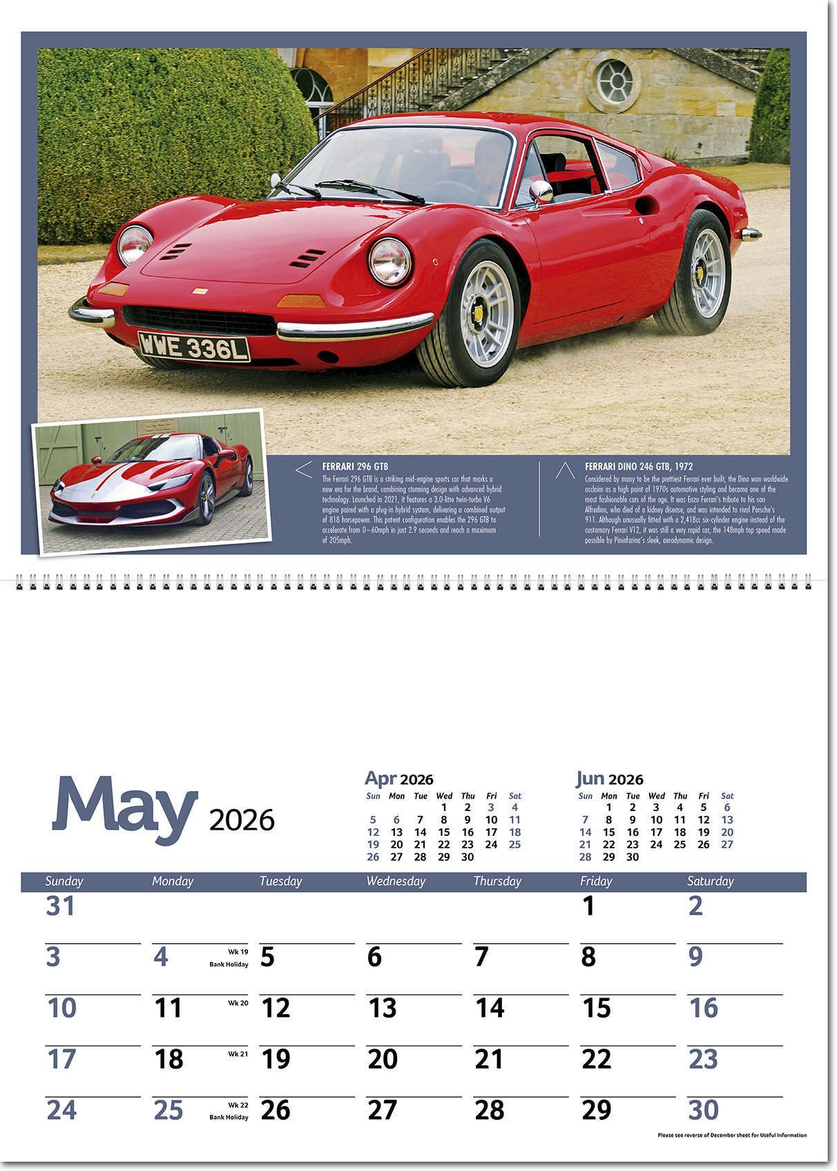 Classic Marques Past and Present Postage Saver Calendar