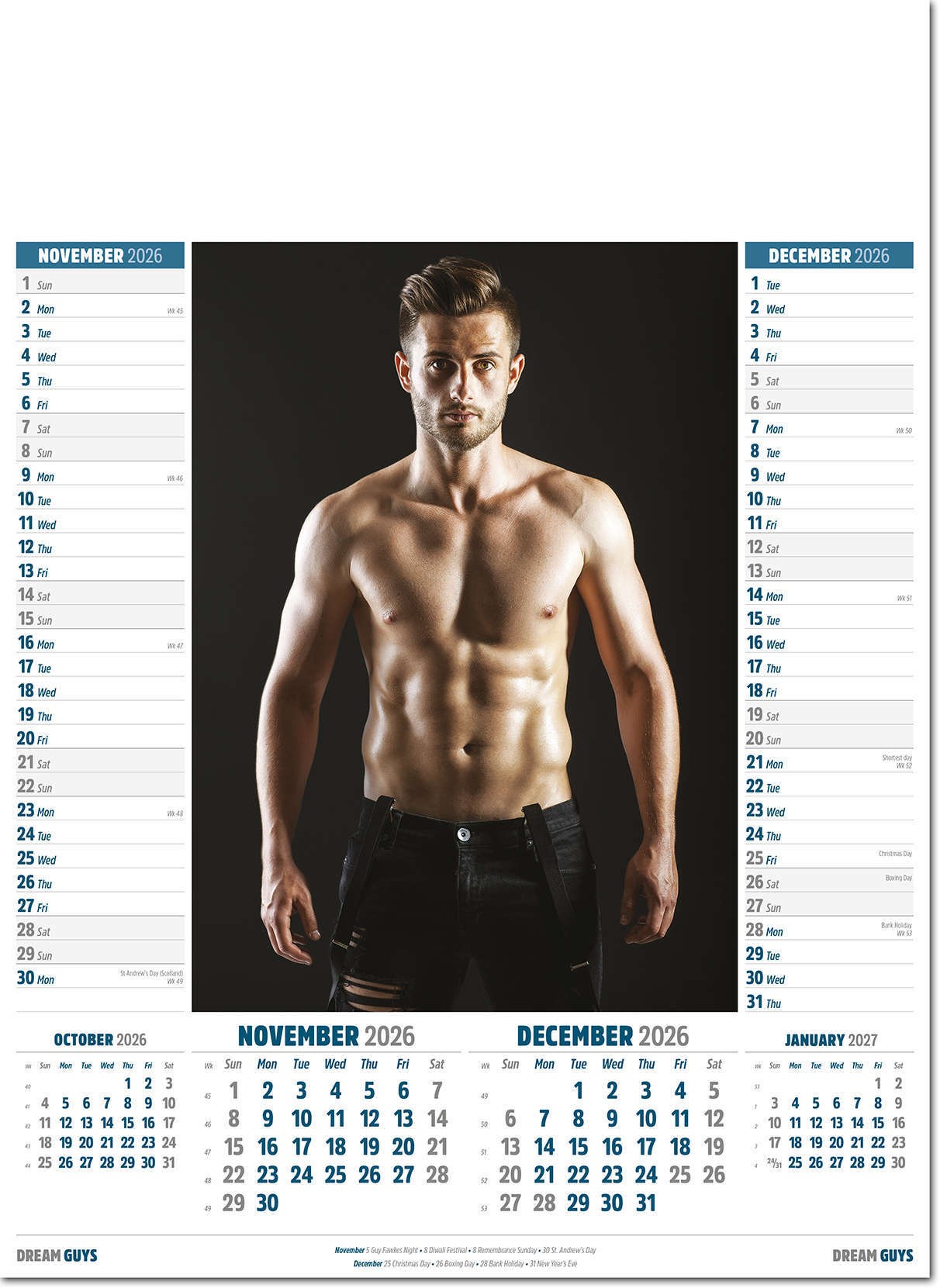 Dream Guys Calendar