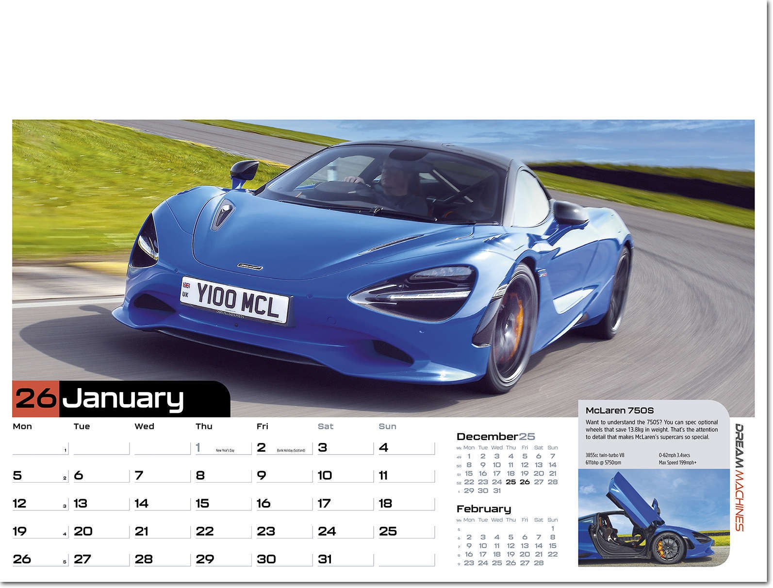 Dream Machines Wall Calendar