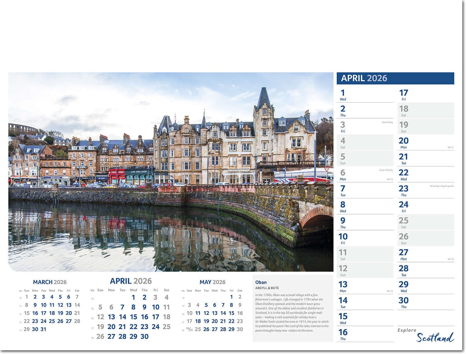 Explore Scotland Calendar