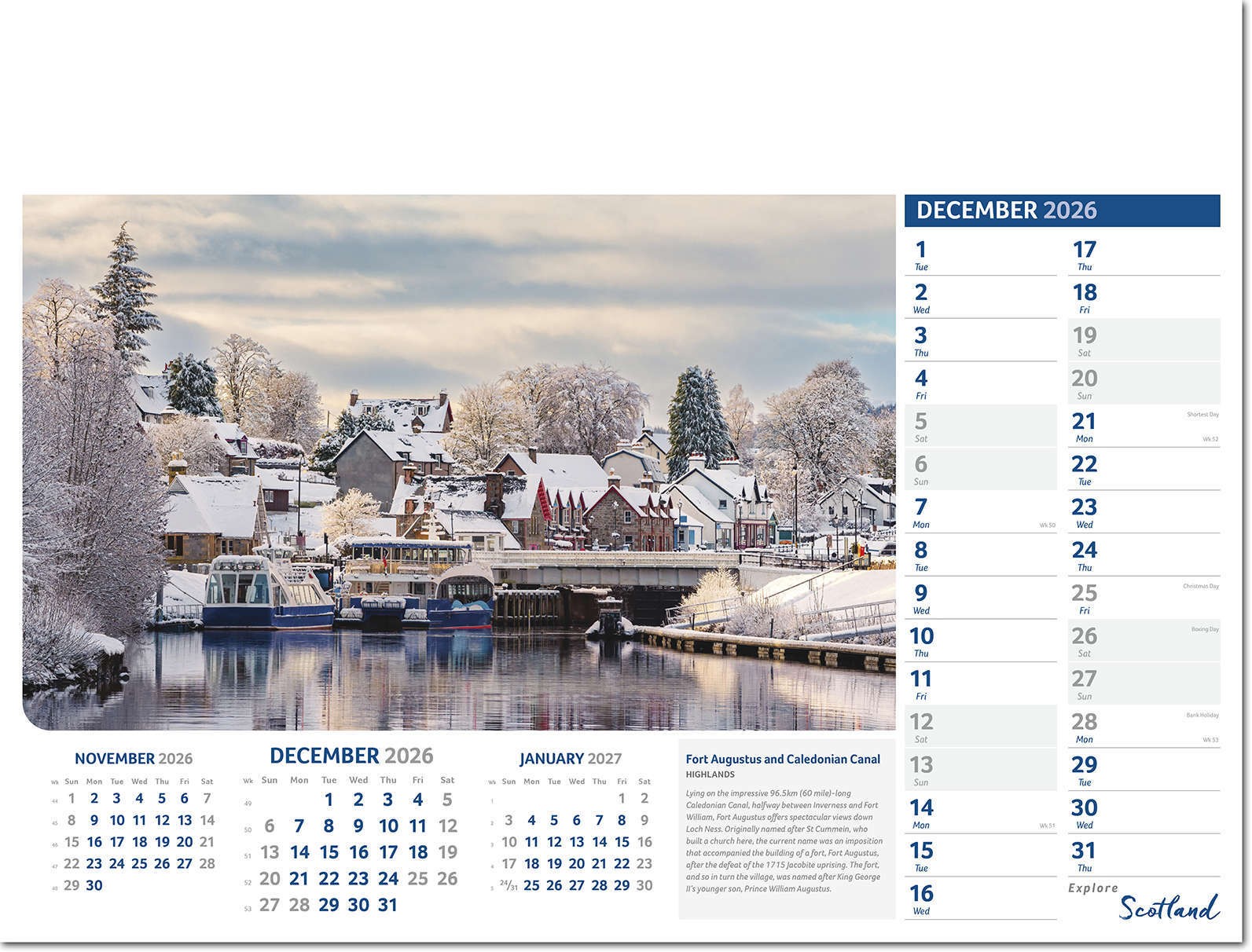 Explore Scotland Calendar