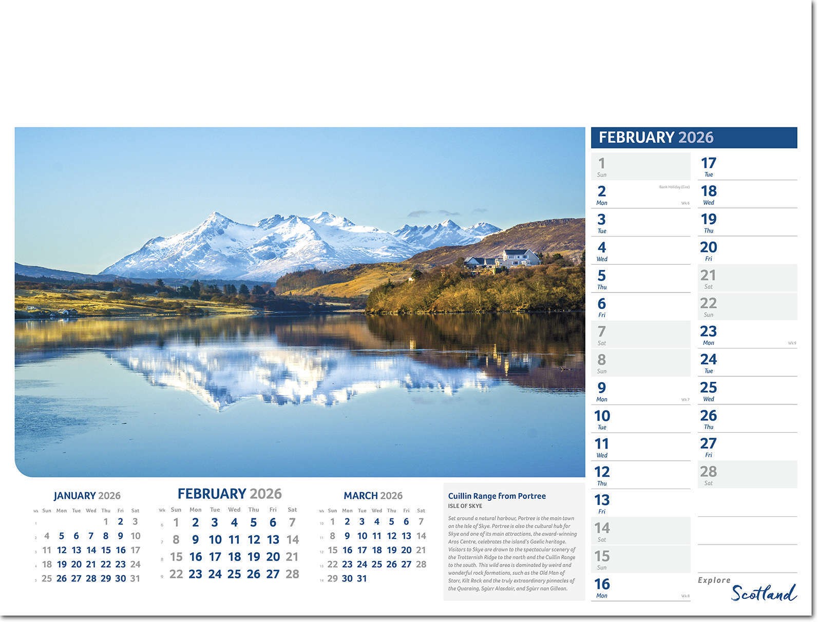 Explore Scotland Calendar