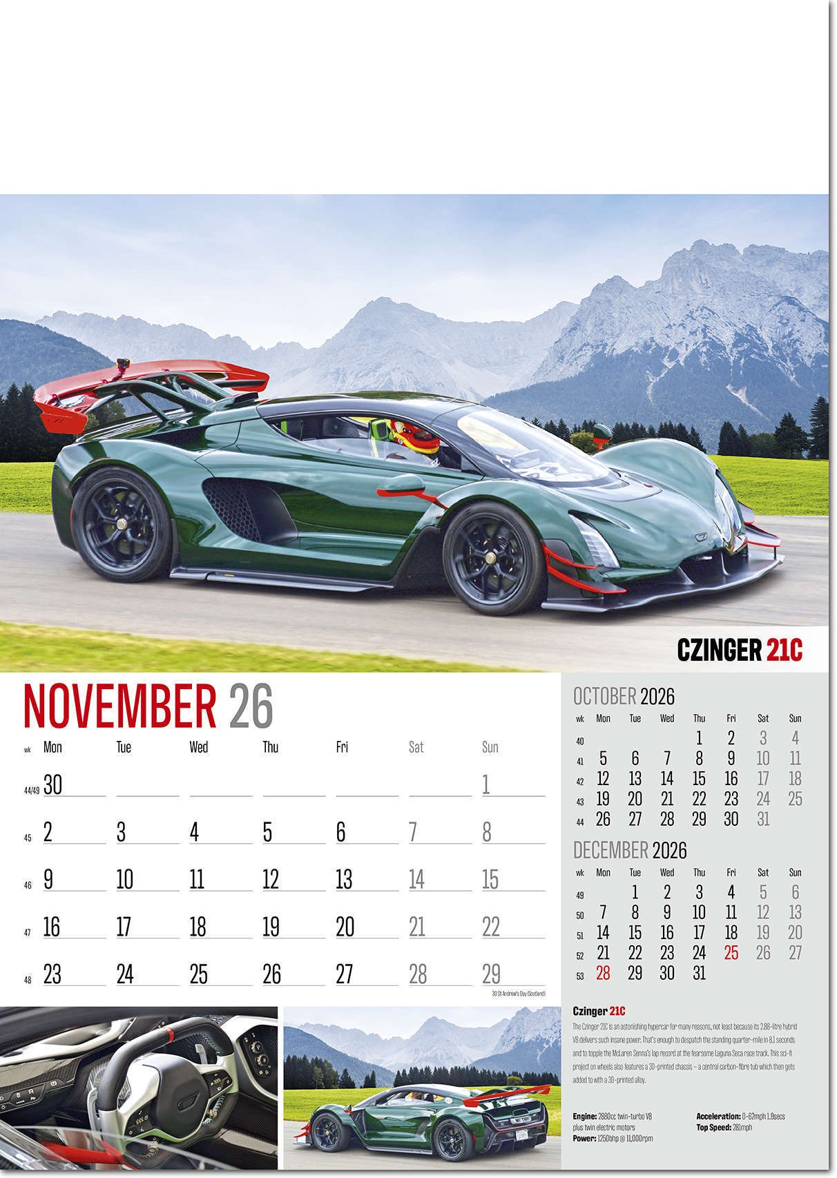 Marques of Distinction Wall Calendar