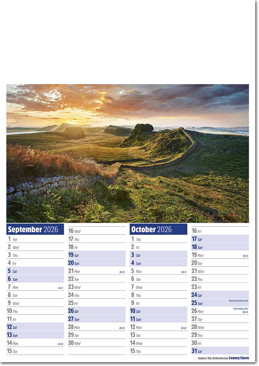 Country Charm Calendar